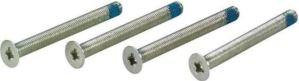 Schraubenset Türdicke 65-90mm vernickelt M4x75mm