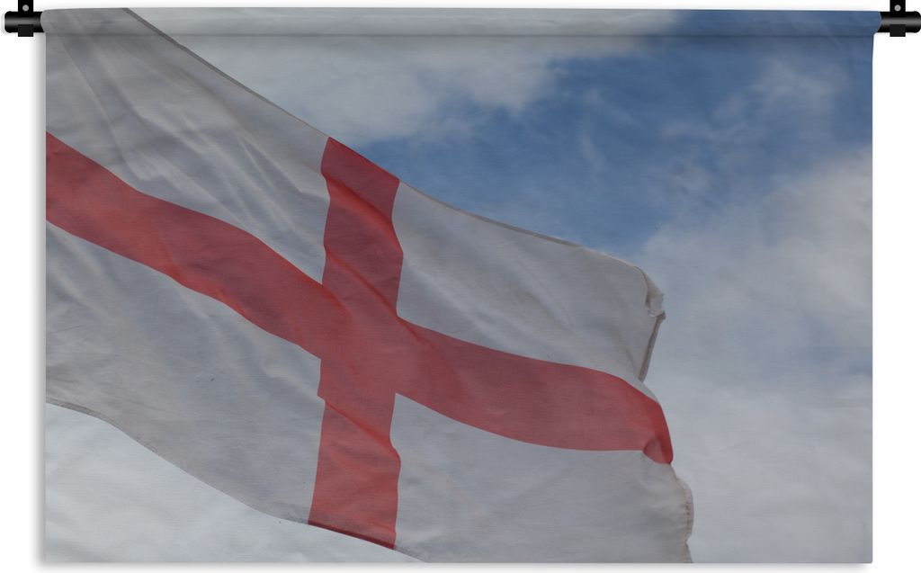 MuchoWow Wandteppich Wandbehang Die englische Flagge weht in der Luft 60x40 cm Tapisserie Dekoration Wandtuch - Wanddekorationen