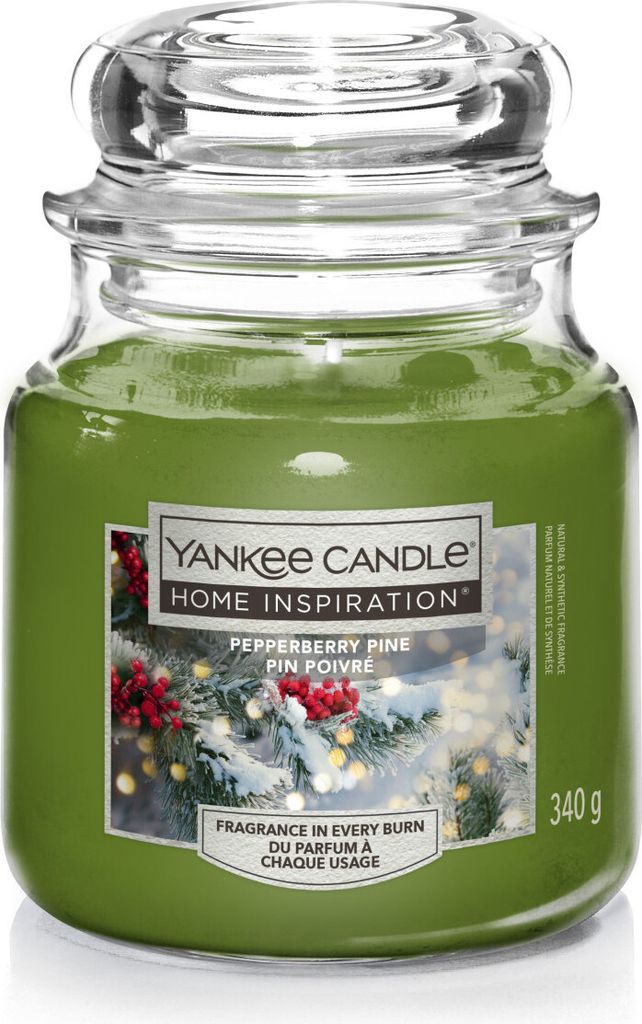 Yankee Candle Duftkerze Mittleres Glas Pepperberry Pine 340 Produktbild 
