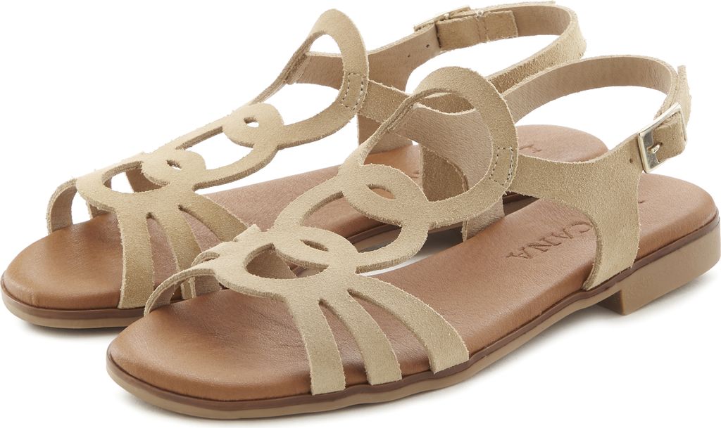 LASCANA Sandale beige Größe 40