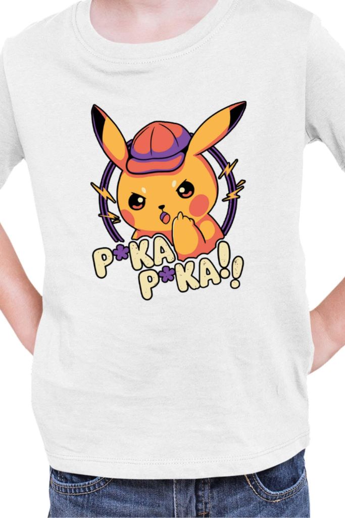 Kinder T-Shirt Japan Manga Anime Comics Pokemon 032, / Weiß