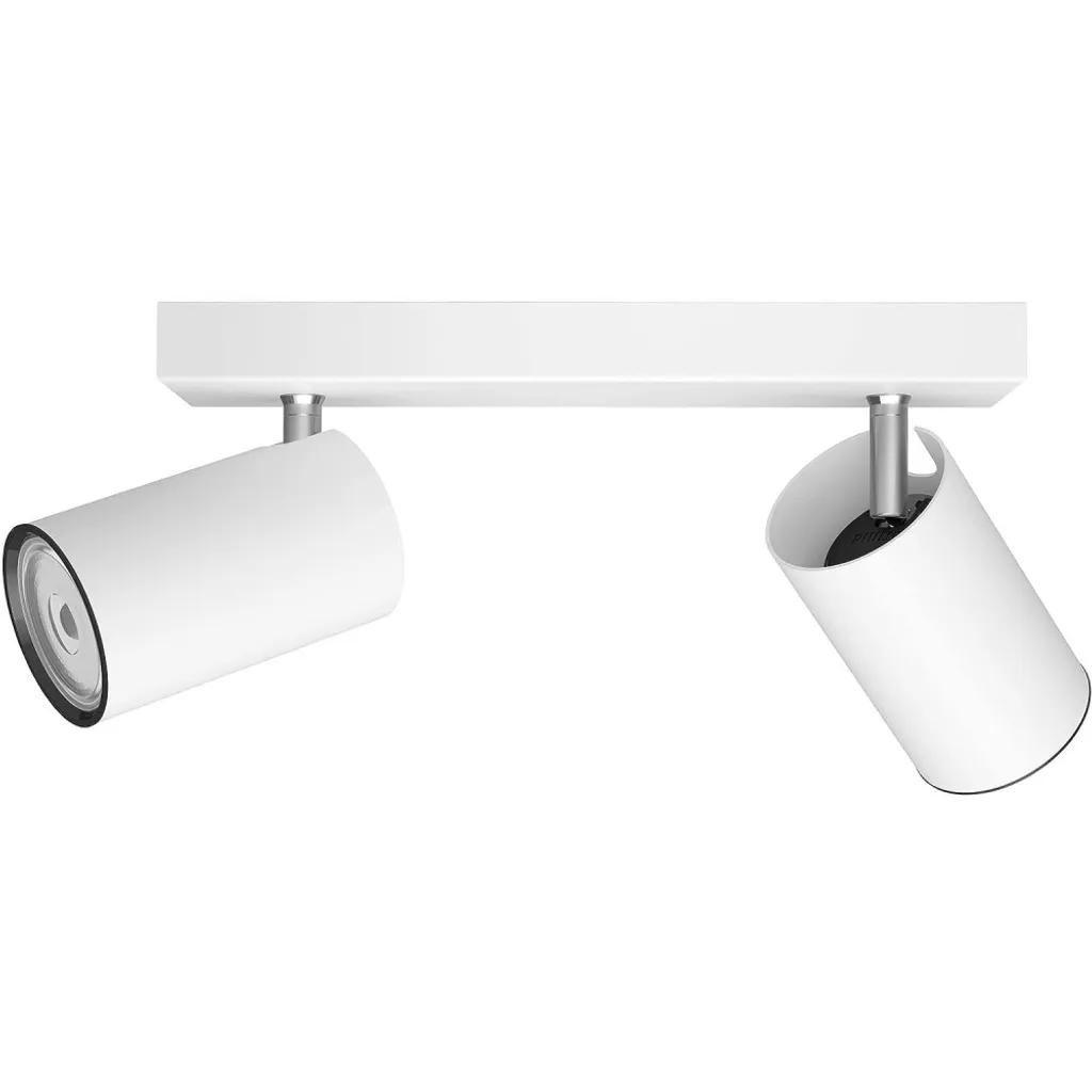Plafonnier double spot blanc Philips Kosipo pour éclairage intérieur