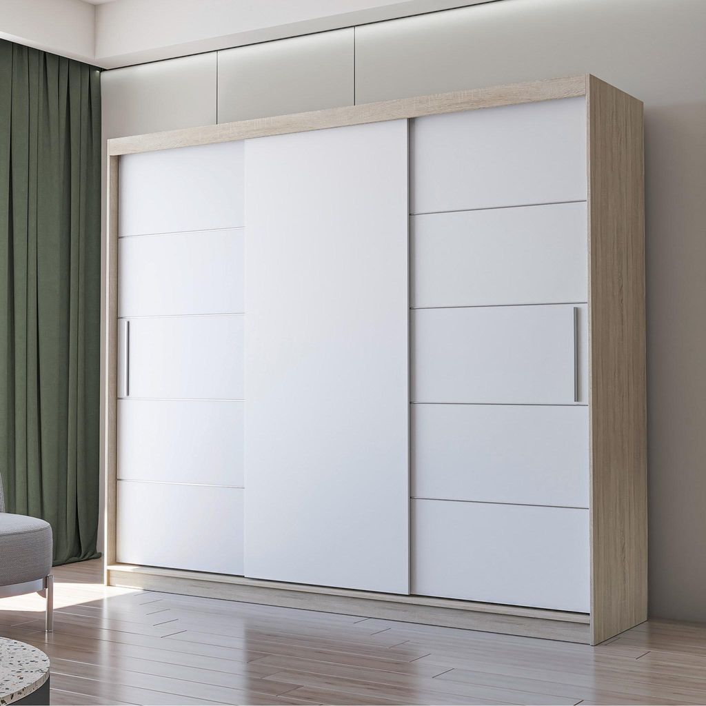 Schwebetürenschrank Kleiderschrank Schrank Garderobe Alba Obrázok produktu 