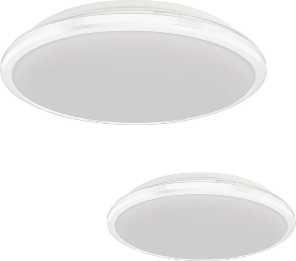 Luminaire de plafond LED rond blanc neutre 28W IP44 Milagro Terma