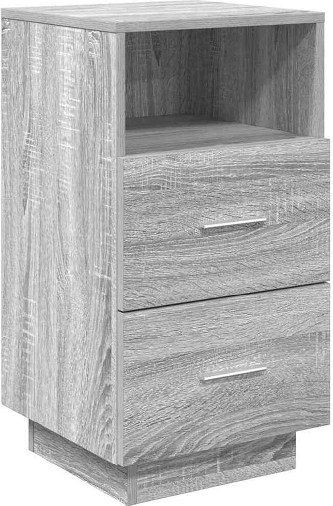 "SALE 2026"Nachttisch für Schlafzimmer - elegantes Design - Nachtkommode - mit 2 Schubladen Grau Sonoma 36x36x68cm - Nachttische & -schränke DEM...