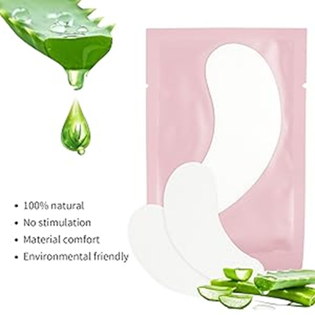 100 Paar Augenpads für Wimpernverlängerung Wimpernpads Fusselfrei Unter Augen Gel Pads Patch Hydrogel Augenklappe Einzelne Wimpern Pads Zubehör