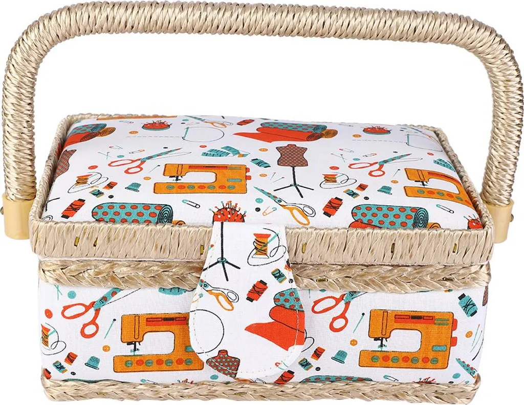 Rangement couture pratique : panier pour ciseaux et fils à broder Pro