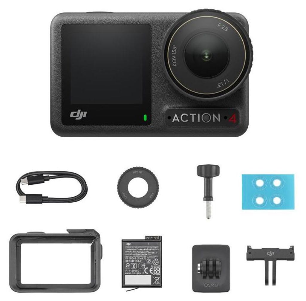DJI Osmo Action 4 Standard Combo fotocamera sportiva Immagine del prodotto 