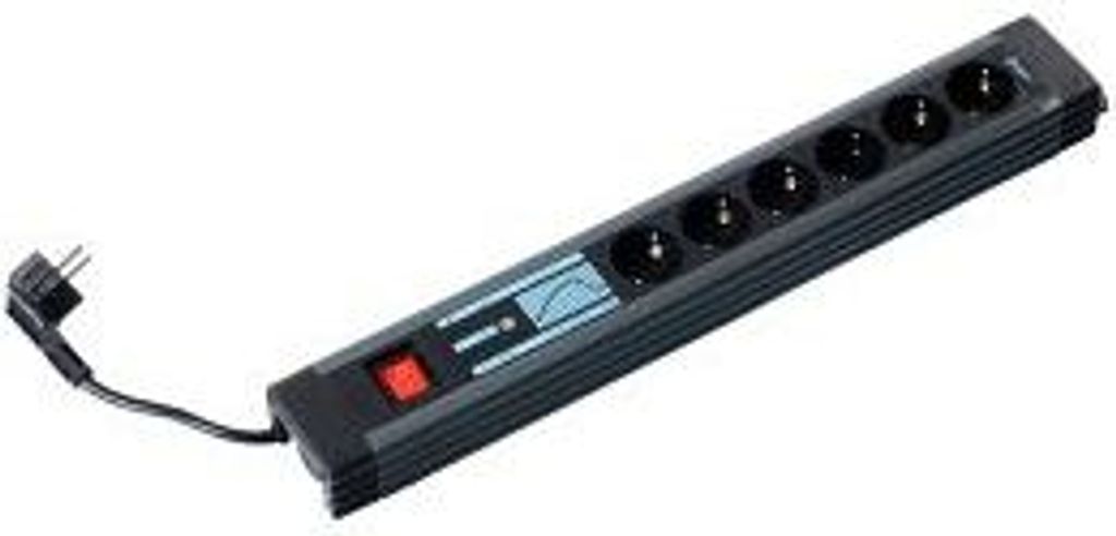 REV Supraguard PC-Steckdosenleiste 6-fach, schwarz, Produktbild 