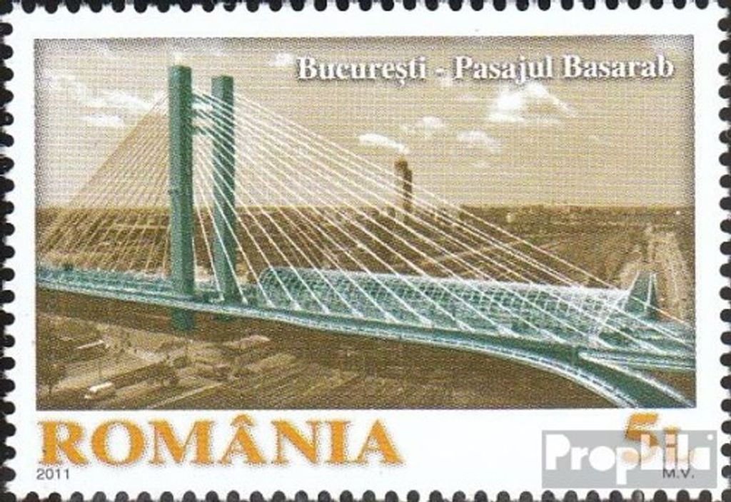 Briefmarken Rumänien 2011 Mi 6536 (kompl.Ausg.) postfrisch Eröffnung Straßenbrücke