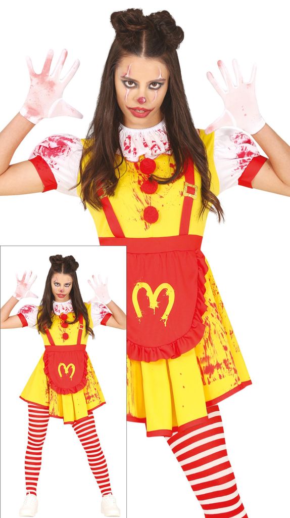 Clown fantôme Halloween Costume d'horreur Design sanglant Image du produit 