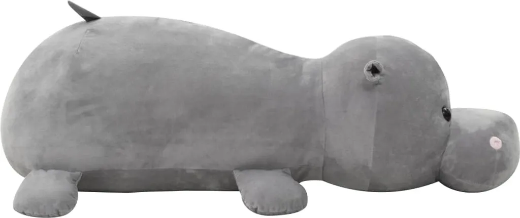 Hippo en peluche Gris apaisant - Peluche anti-stress pour enfant et bébé