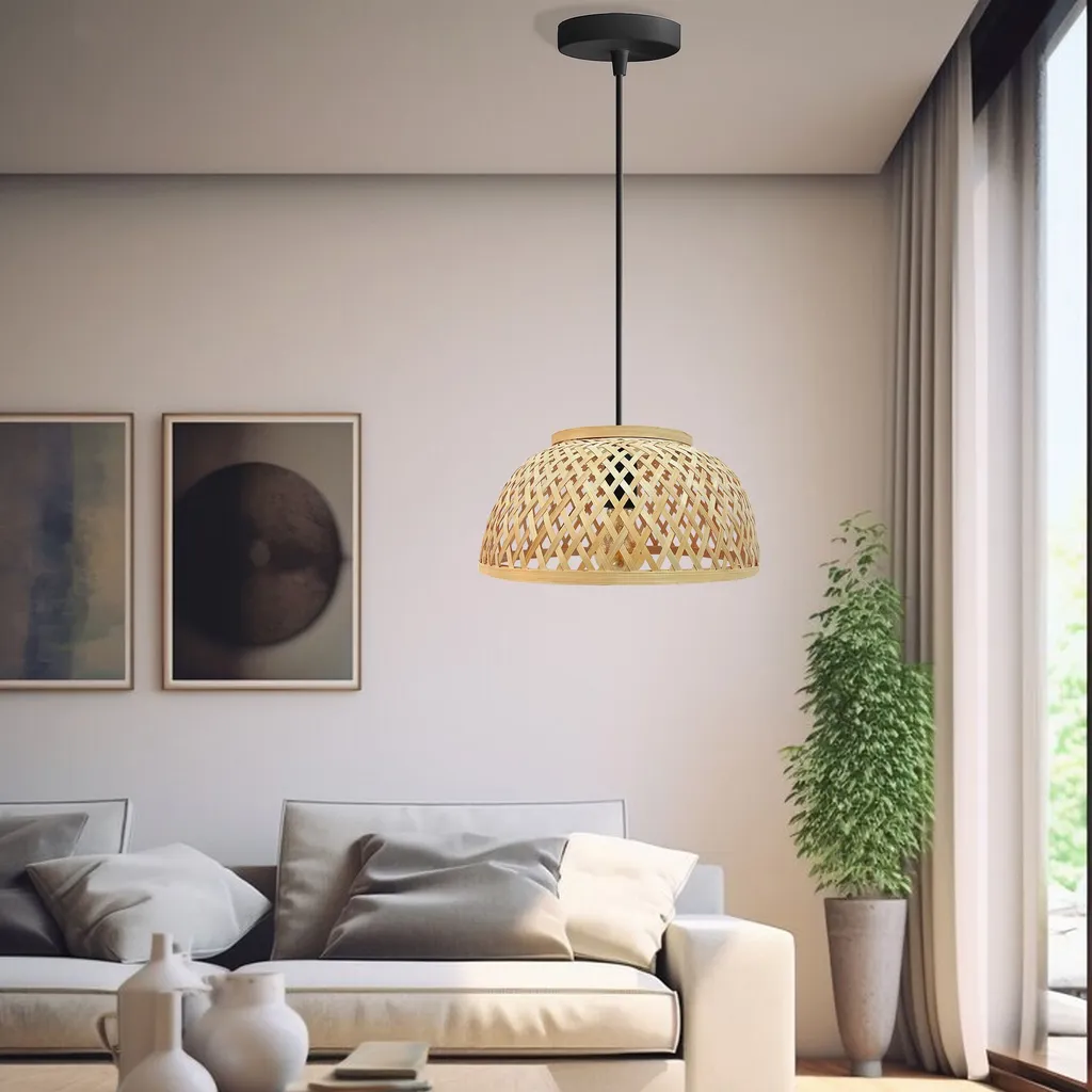 Lampadario Toolight App1628-1Cp Brown Vetro | Sospensione Robusta E27 - 7
