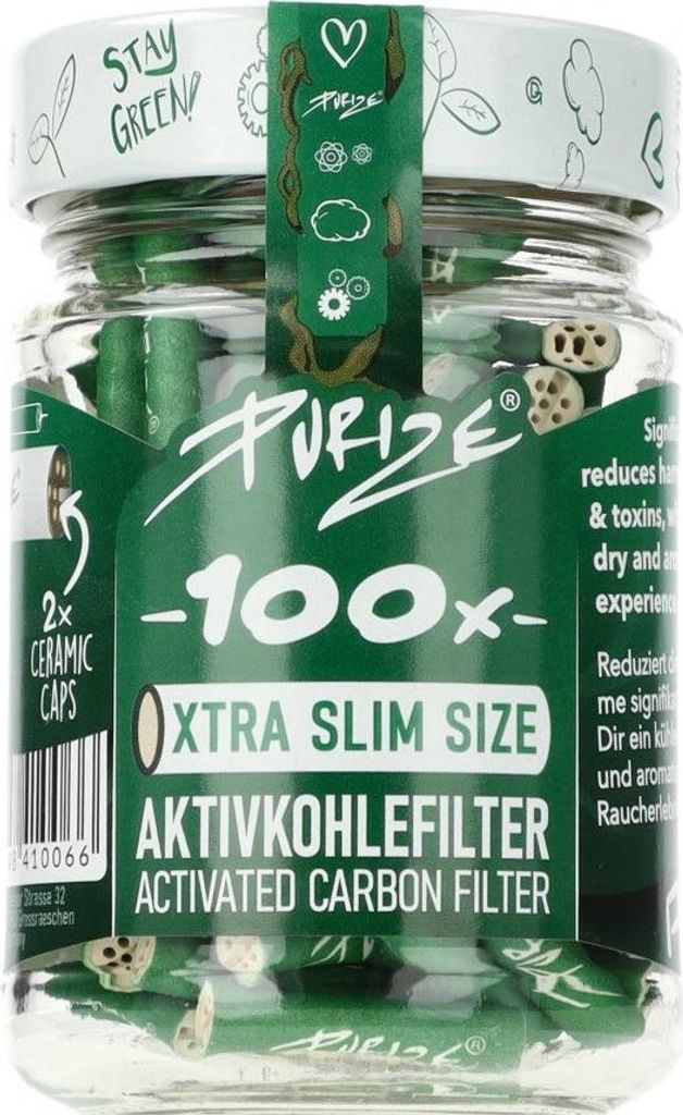 Purize extra Slim Size 100 pièces verre 6 mm filtre à Image du produit 