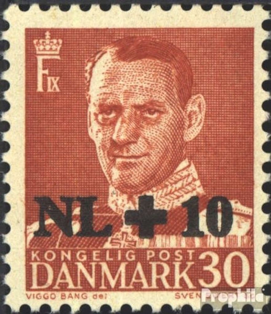 Briefmarken Dänemark 1953 Mi 339 (kompl.Ausg.) postfrisch Hochwasserhilfe