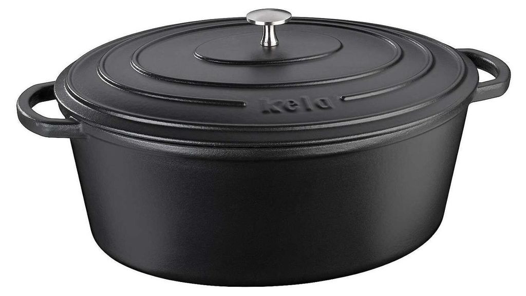 Kela Calido, 6 l, Schwarz, Eisenguss, Emaille, 330 mm, 260 Produktbild 