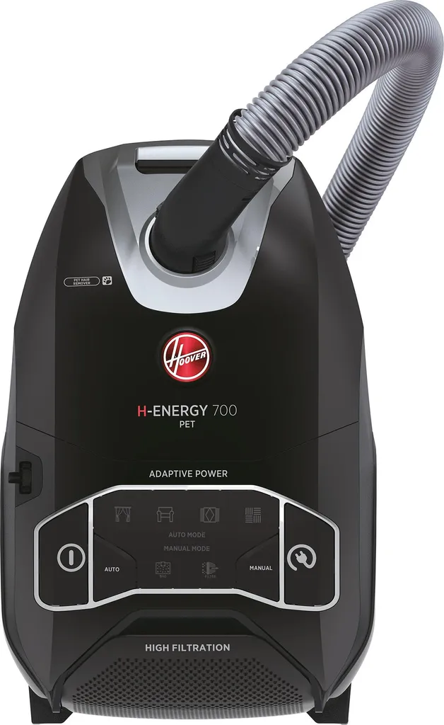 Aspirateur avec sac Hoover HE720PET spécial poils d'animaux H-ENERGY 700