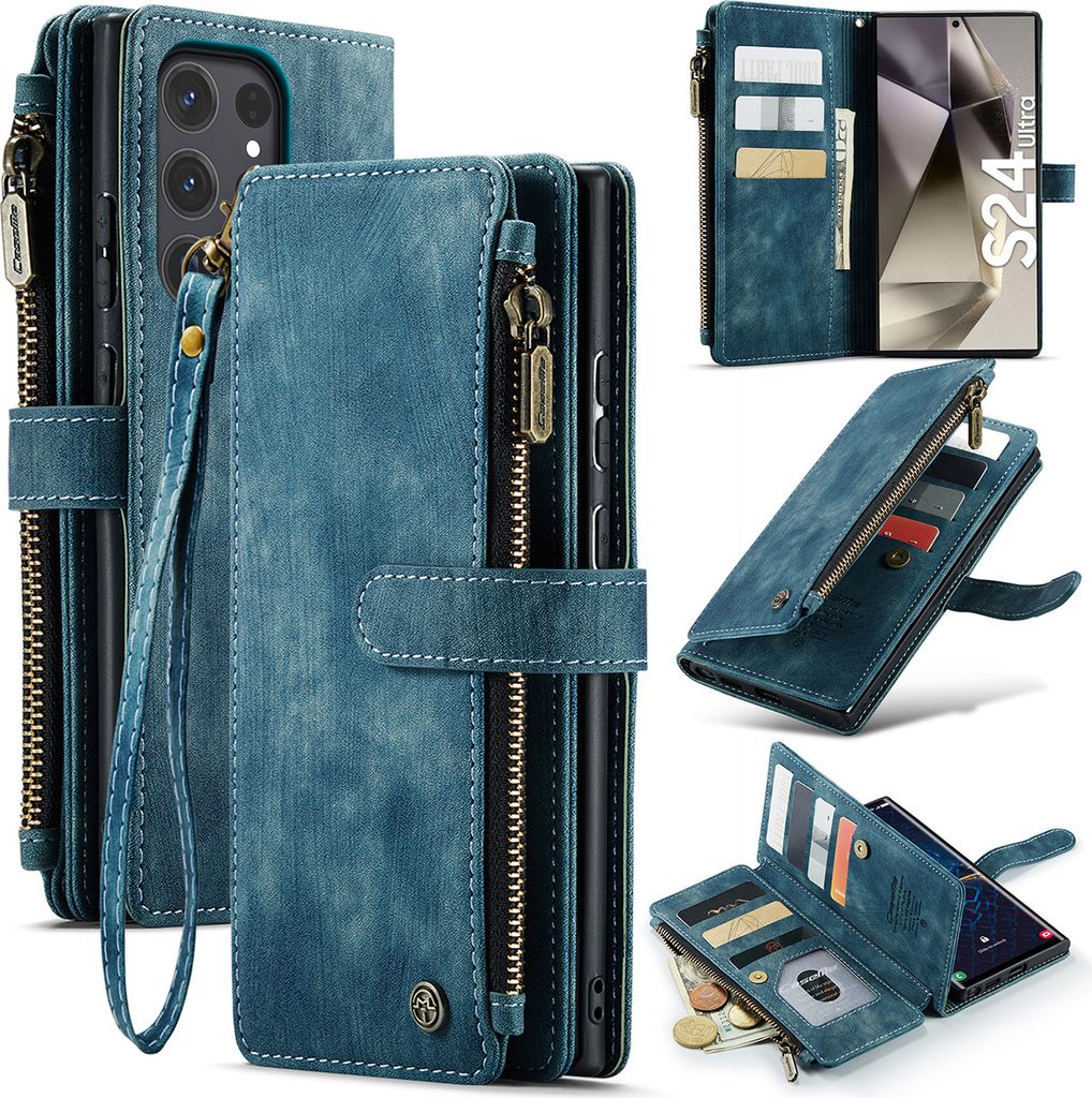 Étui en cuir pour Samsung Galaxy S24 Ultra, étui en Image du produit 