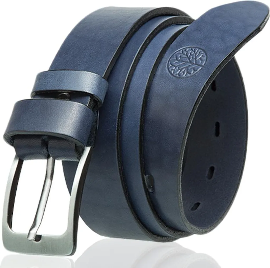 Cintura Casual Blu Navy 95cm LIC35-0 | Pelle Premium per Jeans
