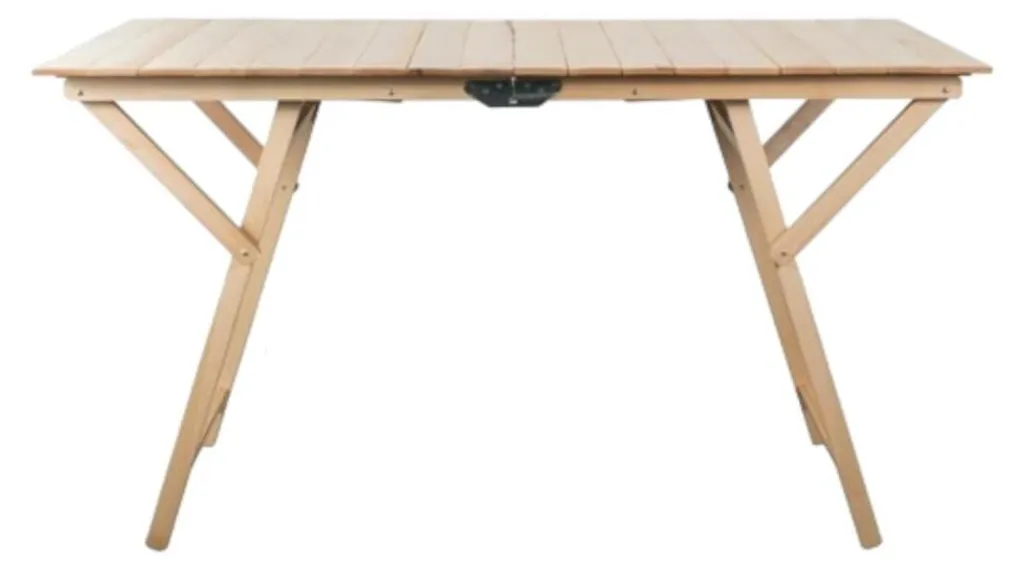 Table pliante en hêtre massif 60x80x75 cm - Authentique bois naturel