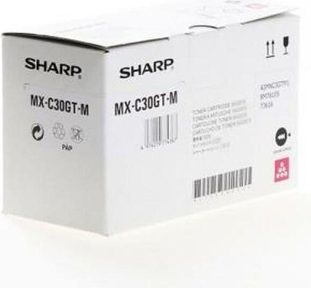 Sharp MXC30GTM Tonerkartusche 1 Stück(e) Original Magenta Produktbild 