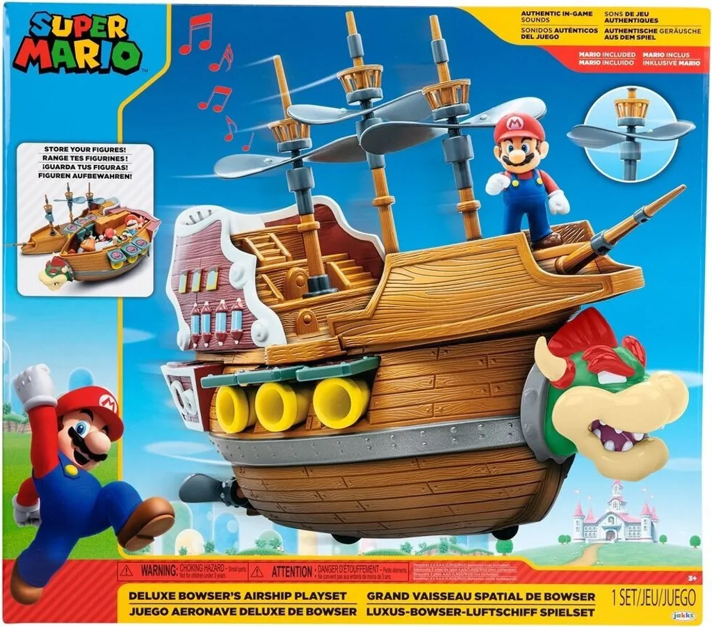 Dirigeable Bowser Super Mario avec Sons et Musiques - Jakks Pacific - 3