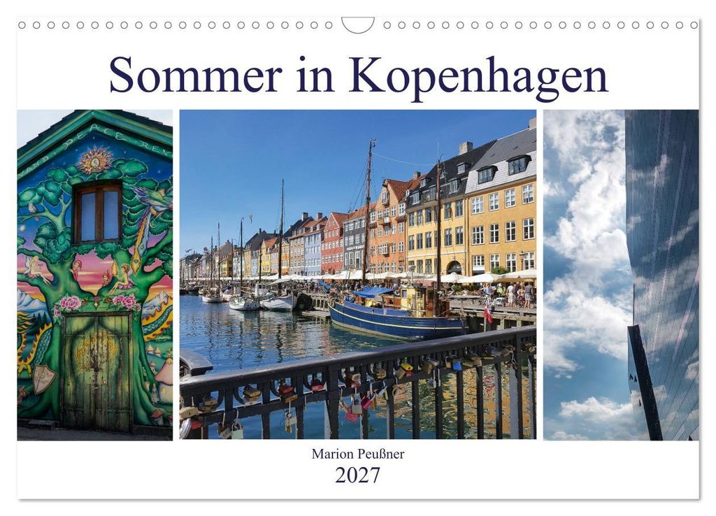 Sommer in Kopenhagen (Wandkalender 2027 DIN A3 quer), CALVENDO Monatskalender