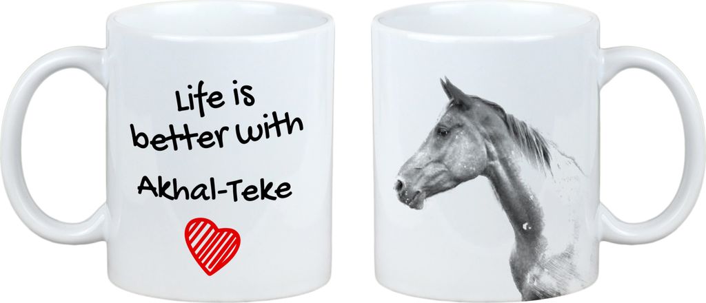 Akhal-Teke - Tasse mit Pferd, Tasse mit Bild, personalisiertes Geschenk der Marke Art-Dog