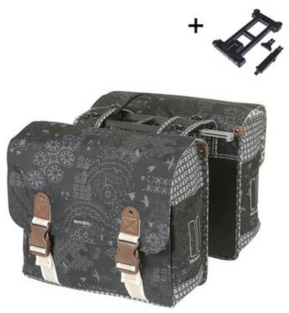Doppelte Fahrradtasche Basil Bohème MIK 35 Liter - Schwarz Obrázok produktu 
