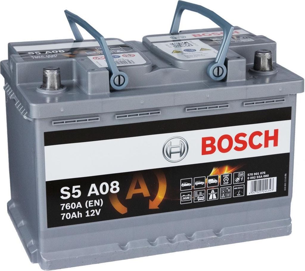 BOSCH AGMバッテリー S5 A08 12V 70Ah BOSCH AGMバッテリー S5 A08 12V 70Ah BOSCH AGMバッテリー S5 A08 12V
