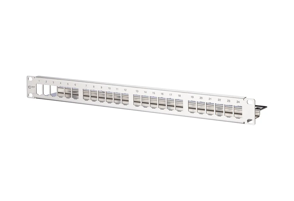 Modulo Metz Connect 19 1U 24 Port Inox - La Base della tua Rete