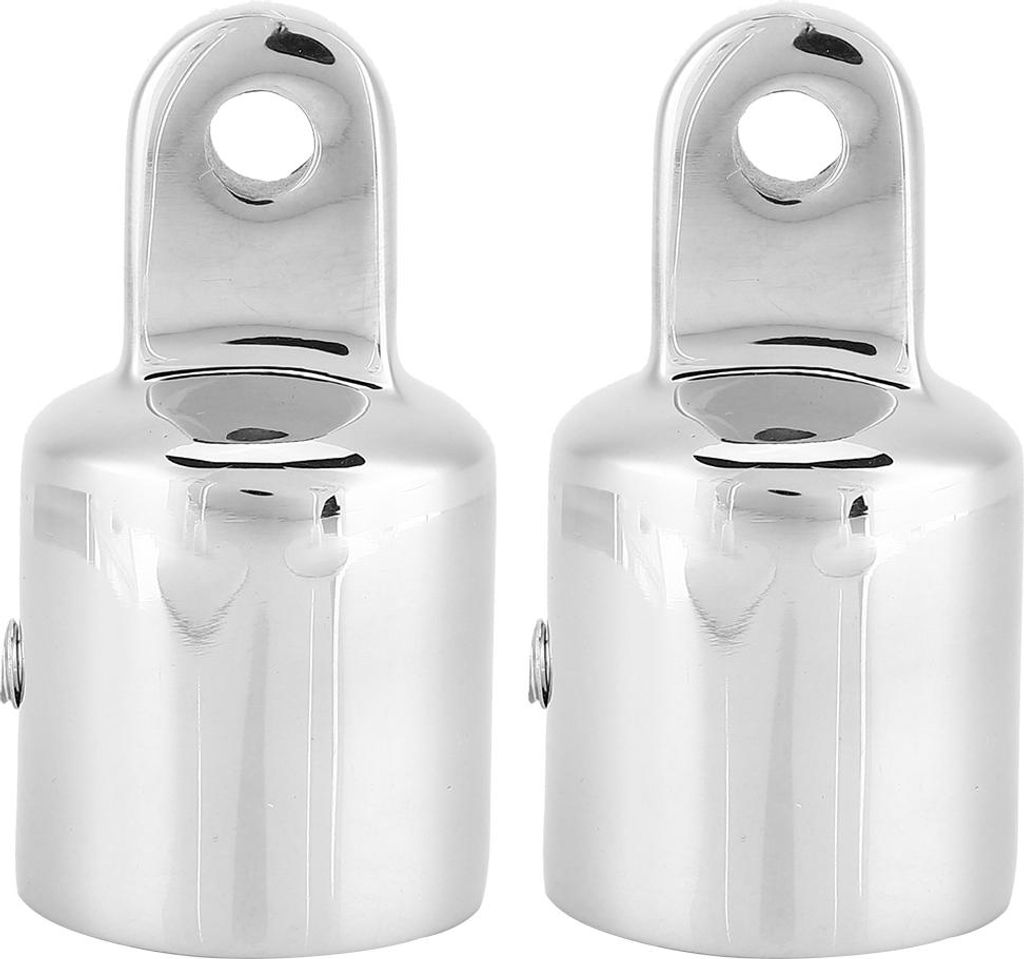 2pcs Edelstahl Augenende für Boot Bimini Top Anschlusskappe STRECK SINDEM HARDWARE 7/8 "