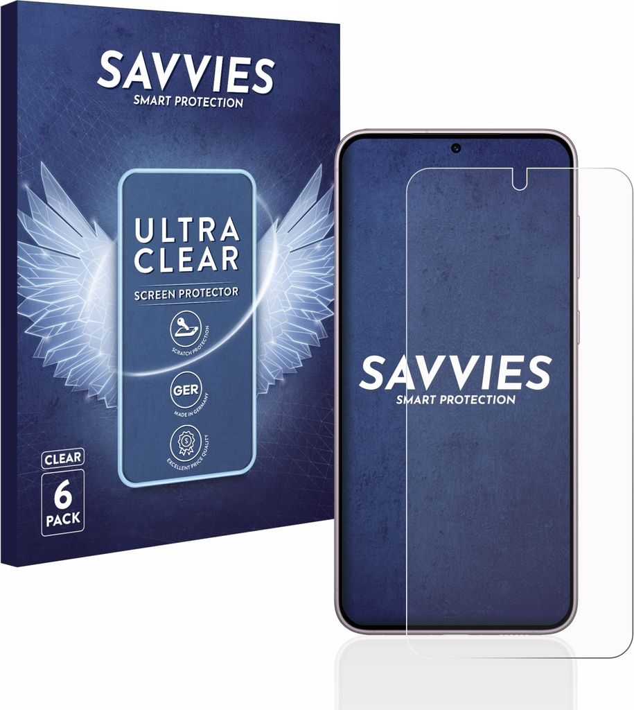 6x Für Samsung Galaxy S23 Schutzfolie Savvies Displayschutz Display Schutz Folie Klar Transparent