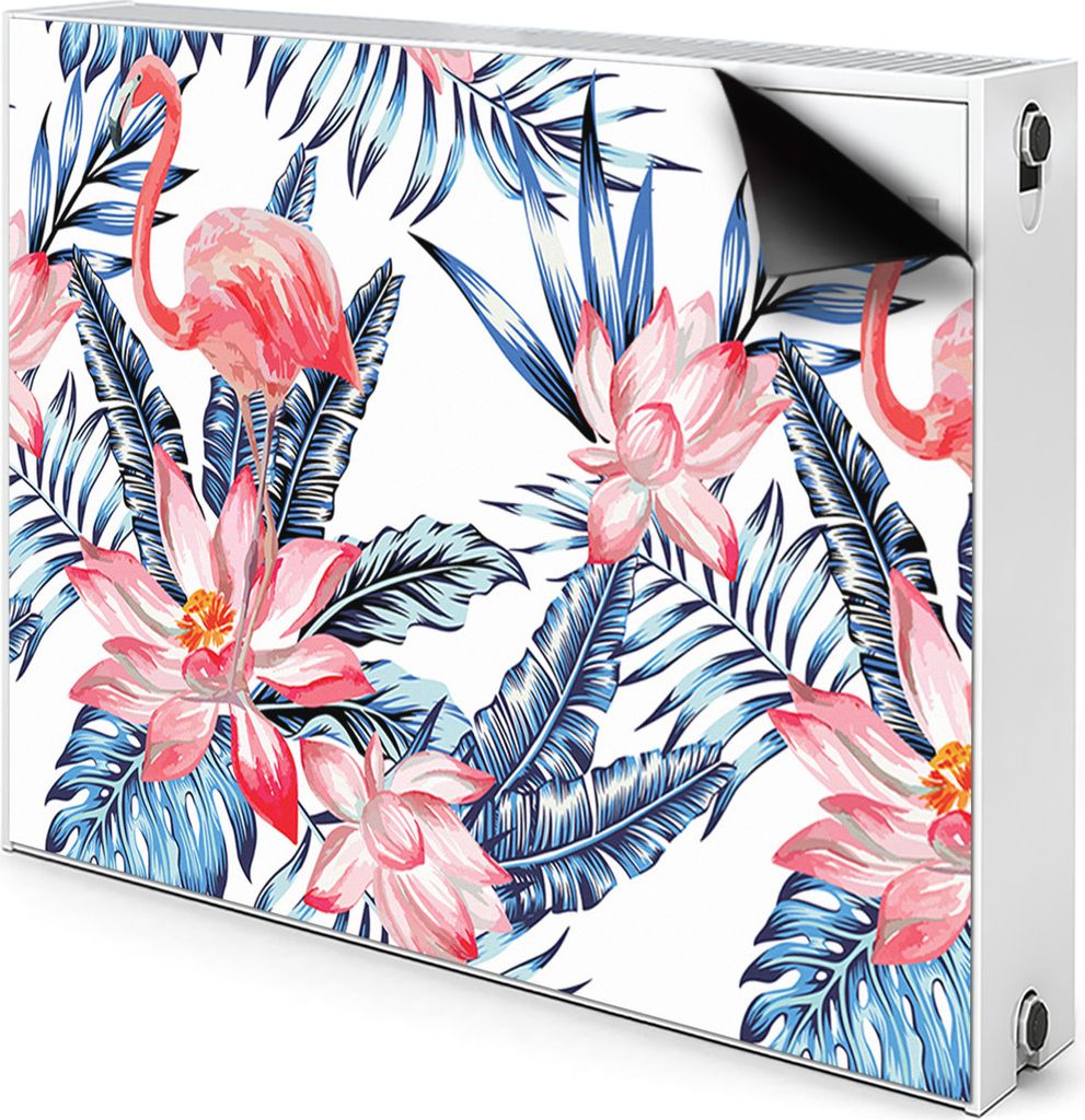 Magnet Heizkörperverkleidung Heizkörper-Abdeckung Heizung Heizkörper 110x60 cm - Lackiert, flamingo