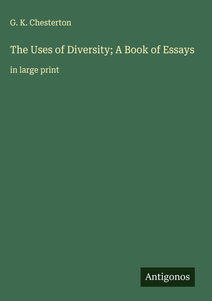 The Uses of Diversity Ein Buch mit Aufsätzen