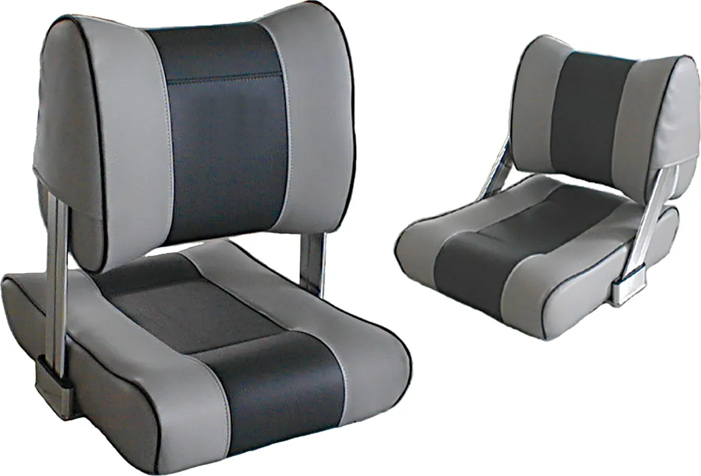 Allpa Twin Siège Pilote Bicolore Gris - Assise Marine Haute Résistance