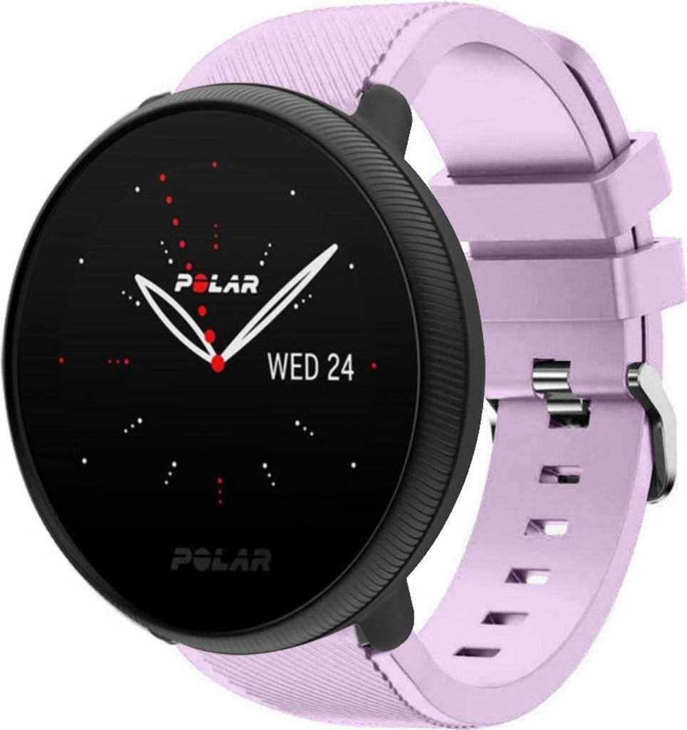 Strap-it Polar Ignite 3 Silikonarmband (Helllila)