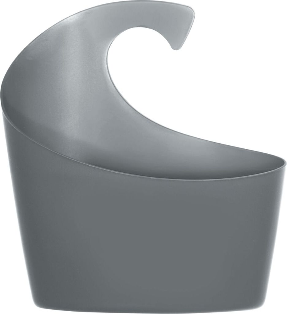 Spirella Duschkorb "Sydney" mit Haken zum einhängen, kombinierbares Duschregal 25 x 22,5 x 8,5 cm Grau