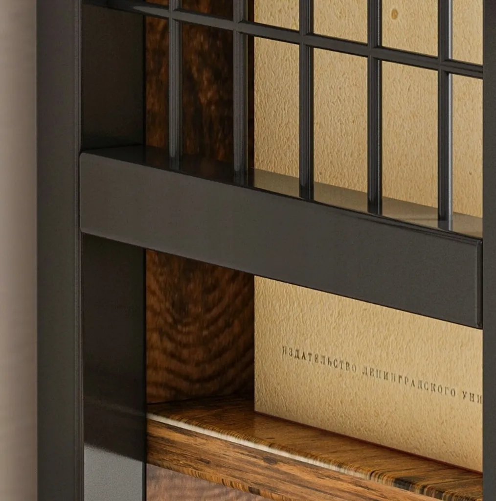 Support Mural Robuste MUVU : Solution de Rangement Bois Rétro Durable - 8