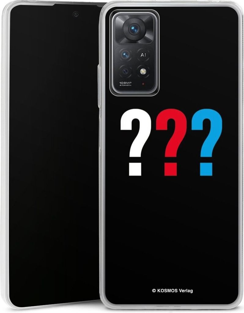 DeinDesign Slim Hülle für Xiaomi Redmi Note 11 Pro 5G Silikon Case Ultra Dünn Handyhülle Logo Offizielles Lizenzprodukt Die drei ???