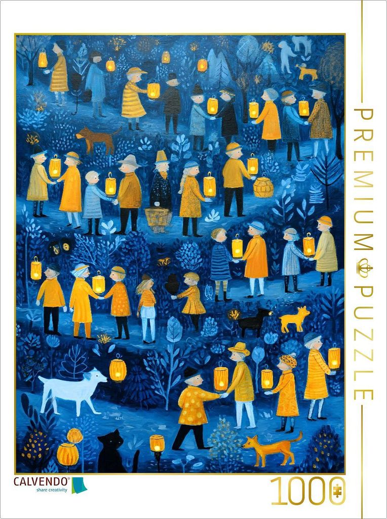 CALVENDO Puzzle Ein Motiv aus dem Kalender "Folk Art Seasons" | 1000 Teile Lege-Größe 64x48cm Foto-Puzzle für glückliche Stunden