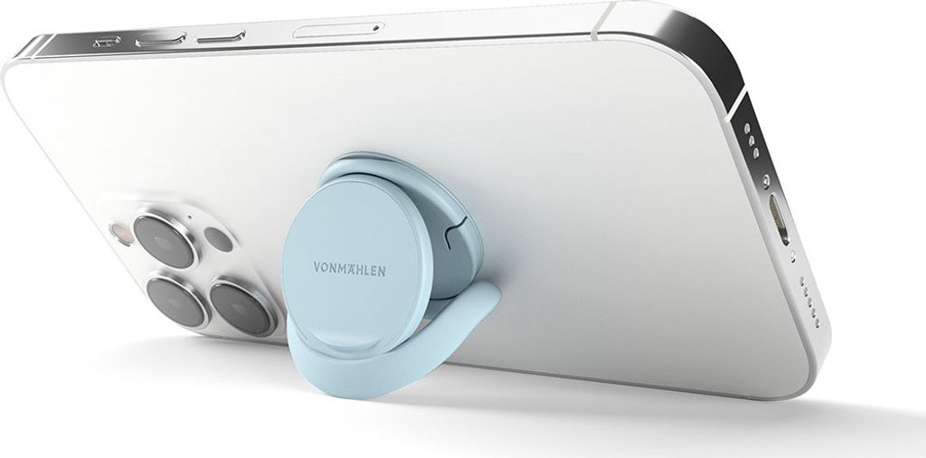 VONMAHLEN, Handy Ringhalter Backflip Allroundo Magnetisch, Hellblau