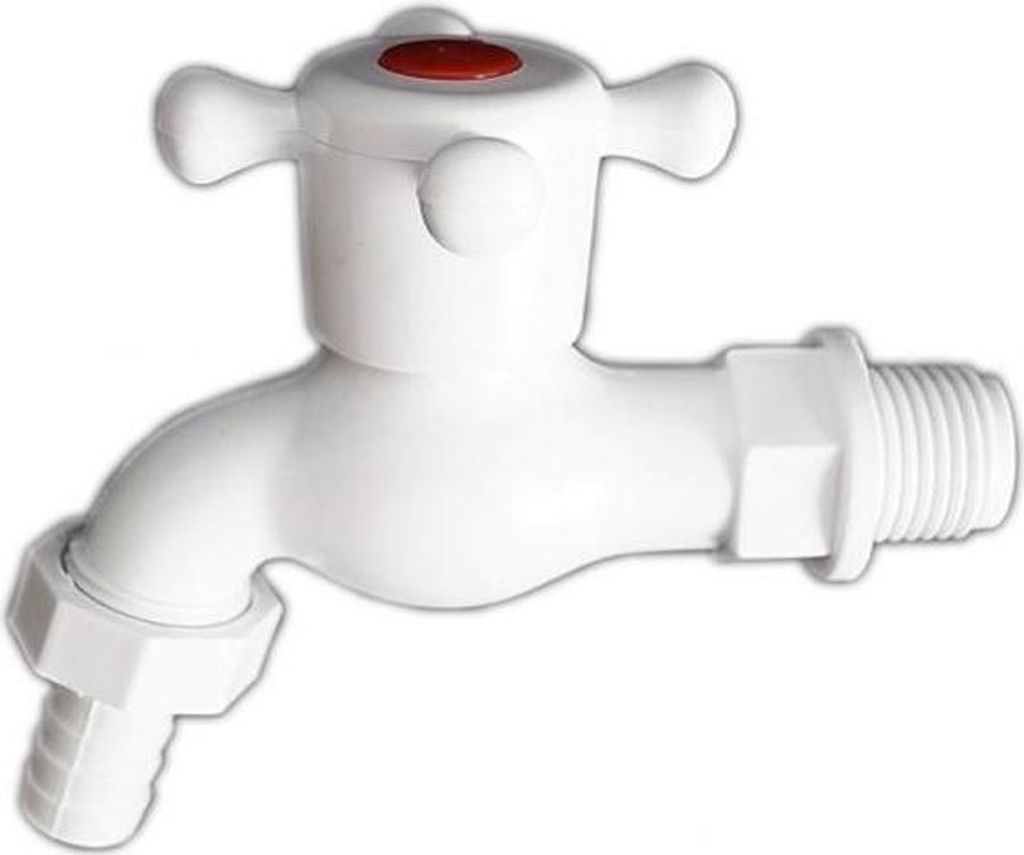Hahn - Ablauf-Absperrventil Kunststoff 1/2'' Weiss Zcb - Hp/Zaw C 1/2