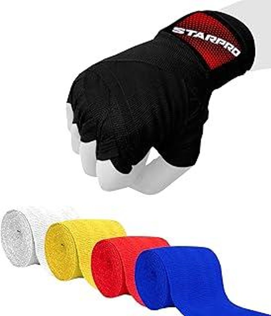 Starpro Boxbandagen Elastische Boxbandagen mit Daumenschlaufe - 2,55m, 3,5m und 4,5m - Für MMA, Kickboxen, Boxen Sport und Kampfsport - Herren, Fr...