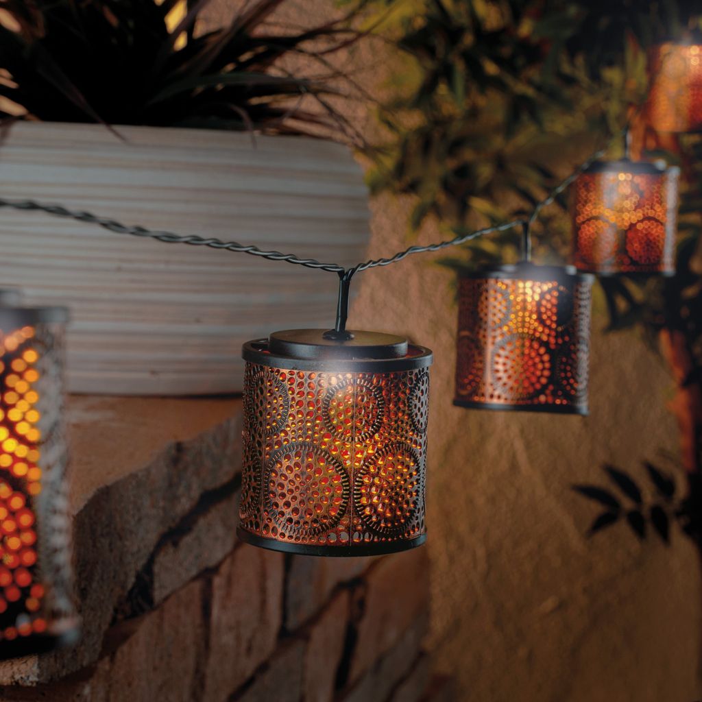 esotec Solar Lampion Lichterkette Marokko Laternen Produktbild 