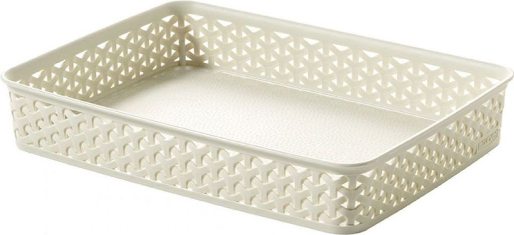 CURVER Koszyk rattanowy Y Style - A4 kremowy 00095-885 Zdjęcie produktu 