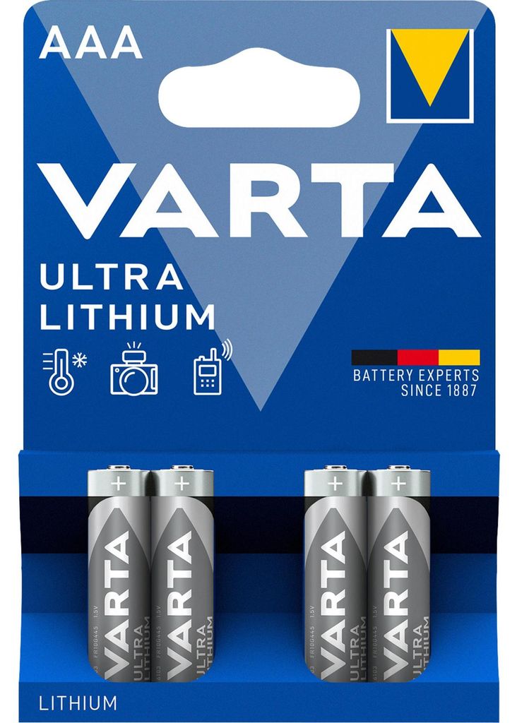Baterie Varta LITHIUM AAA 4St. Zdjęcie produktu 