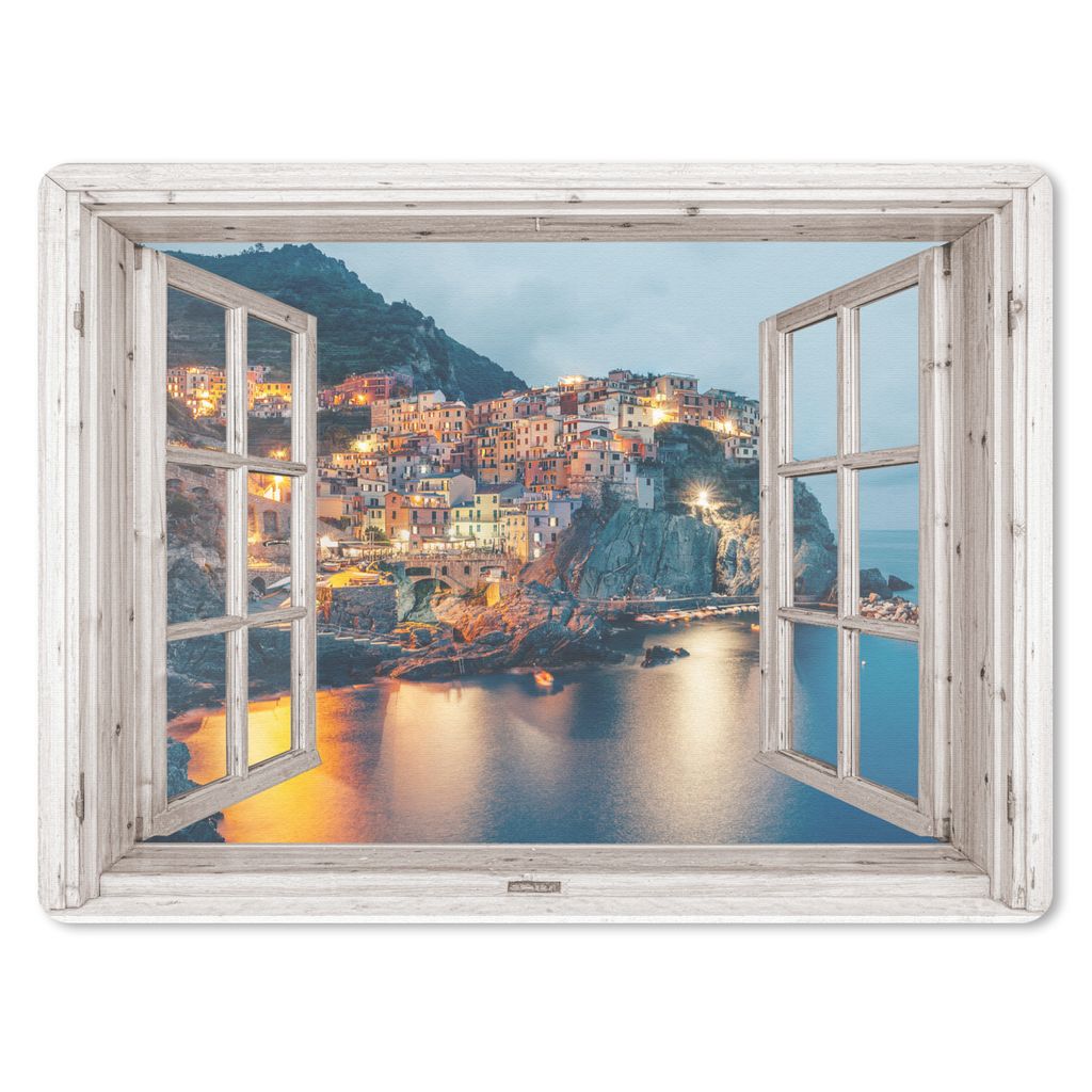 MuchoWow Mauspad Mousepad Ausblick - Italien - Meer 23x19 cm - Mousepads - Maus Mat - Pad - Mausunterlage - Schreibtischunterlage - Mauspad