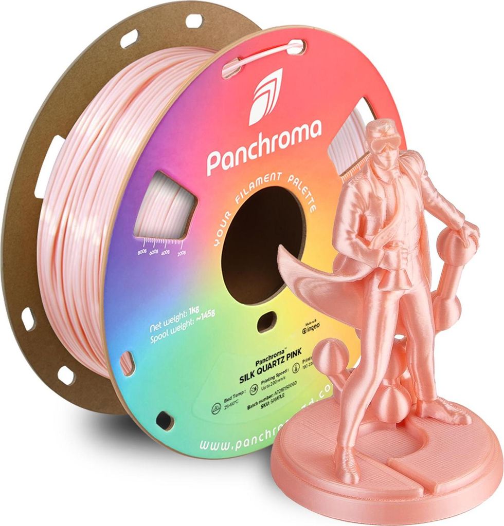 Polymaker Panchroma PLA Silk Quartz Pink 1.75 mm 1KG