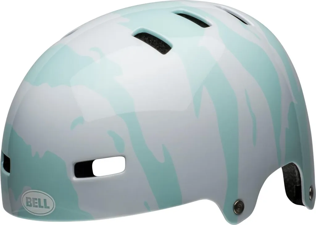 Casque Bell Span XS Blanc et Bleu : Protection Confortable pour Enfant